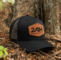 2AH Leather Patch Trucker Hat